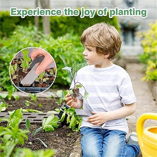 2 Pcs Seedling Transplant Tongs- 8.7 Inch Stainless Steel Gardening Plants Transplant Tongs- Seedling Remove Transplant Pliers for Reducing Root Damage - Image 6