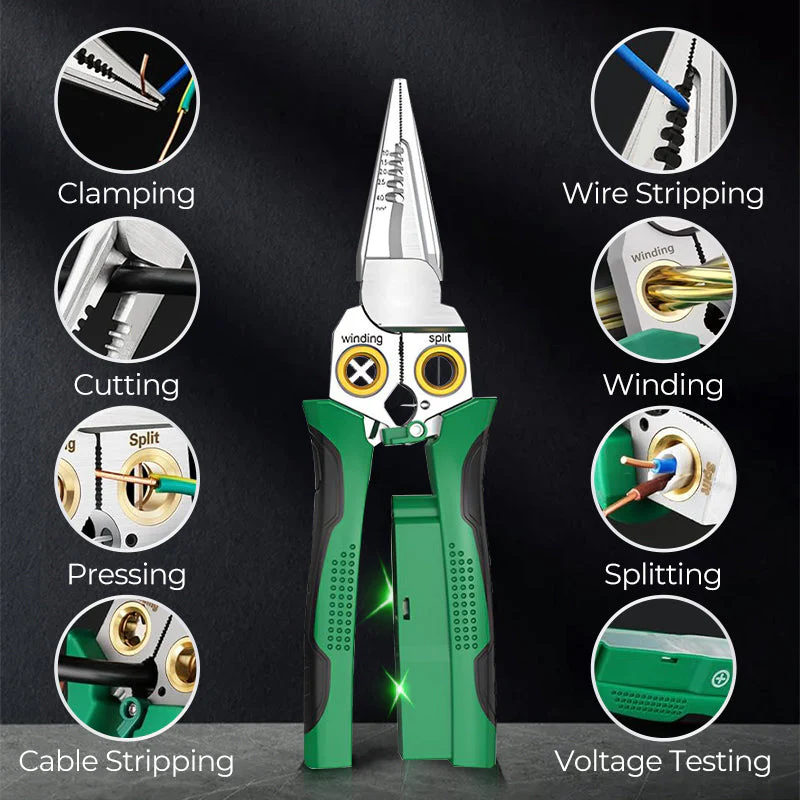 💥LAST DAY HOT SALE: 50% OFF🔥8-in-1 Multi-Functional Wire Stripper Scissors With Electrical Test - Image 3