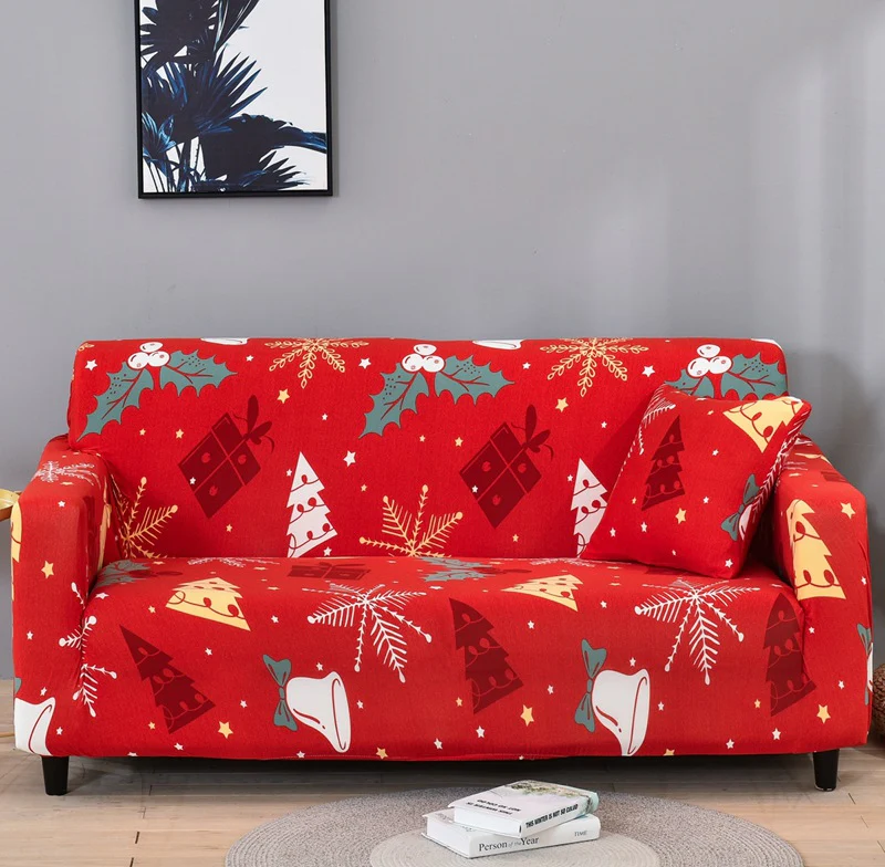 Christmas-Full-wrapped Universal Stretch Sofa Cover - Image 3