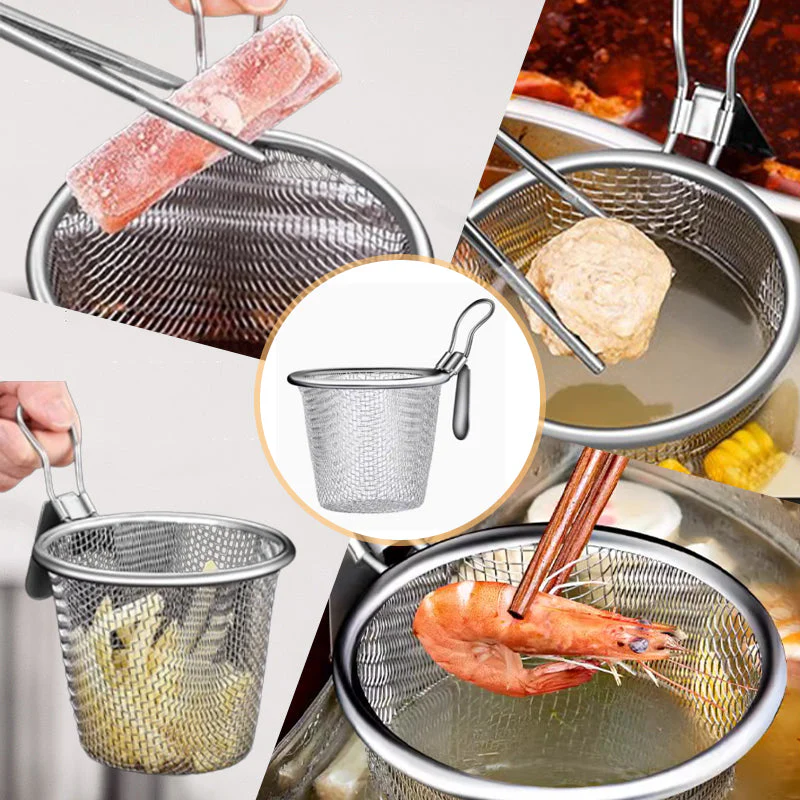 Stainless Steel Hot Pot Food Mesh Colander - Image 7
