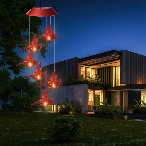 Solar Wind Chime Cardinal Light - Image 8