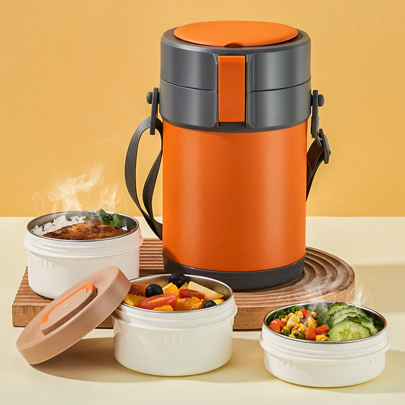 Stainless Steel Multi-layer Large-capacity Extra-long Insulated Lunch Box - Image 20