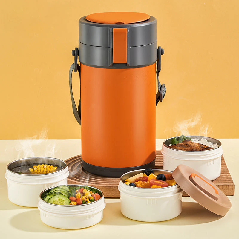Stainless Steel Multi-layer Large-capacity Extra-long Insulated Lunch Box - Image 25