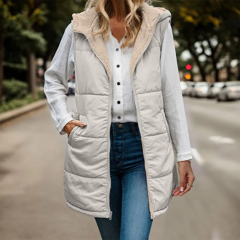Perfect Gift 🎁 Fall & Winter Reversible Vest Sleeveless Faux Wool Jacket - Free Shipping - Image 9