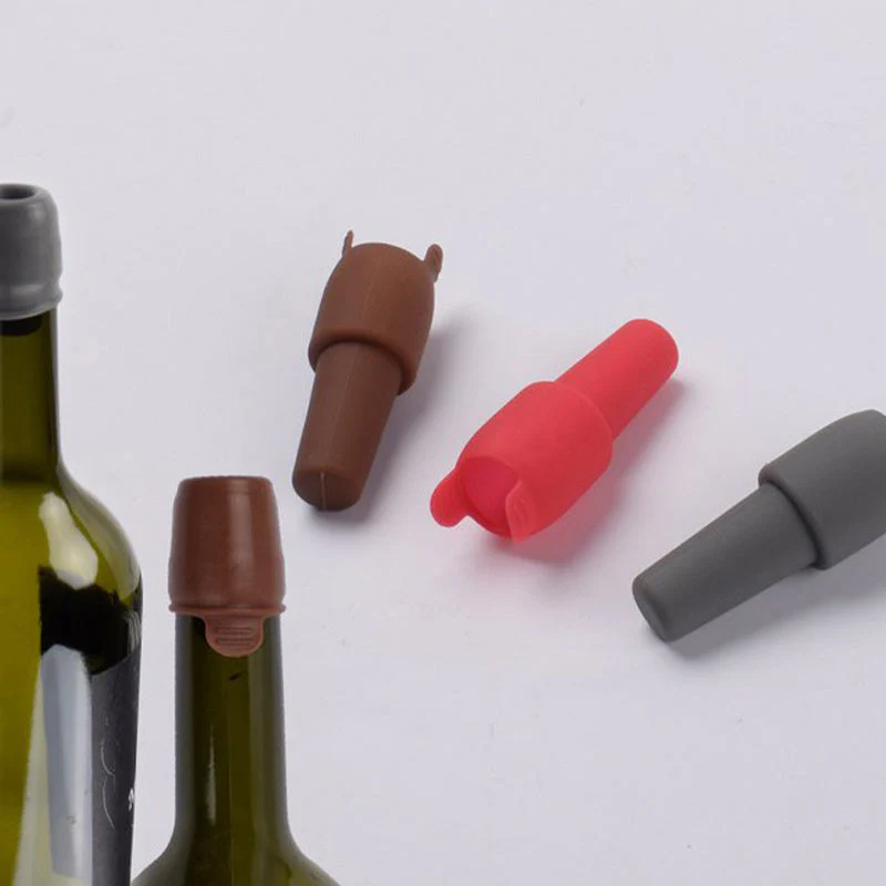 Silicone Wine Sealing Stopper with Handle - Image 5