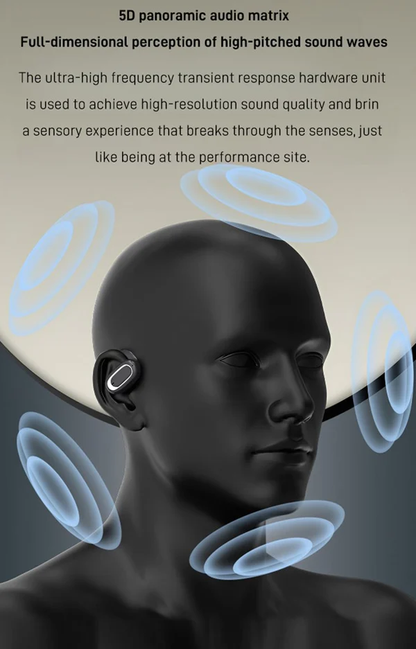 Sporty Hanging Ear Bluetooth Earphones - Image 3