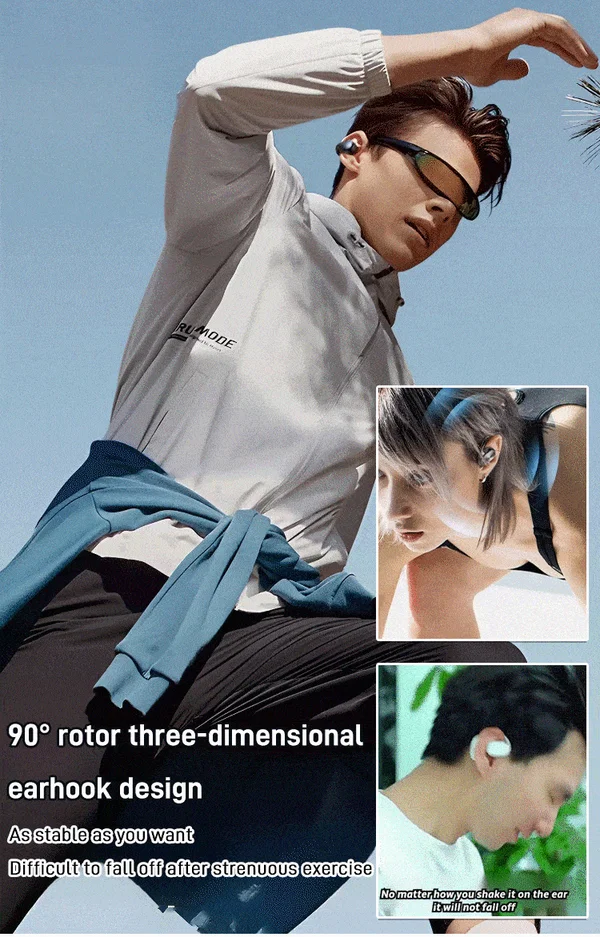 Sporty Hanging Ear Bluetooth Earphones - Image 5