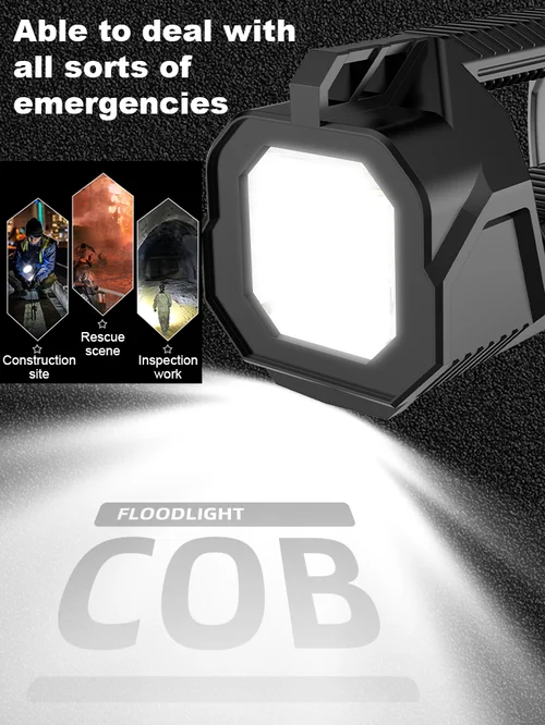 New German 1000000 lumen waterproof floodlight, large hand-held floodlight - Image 2