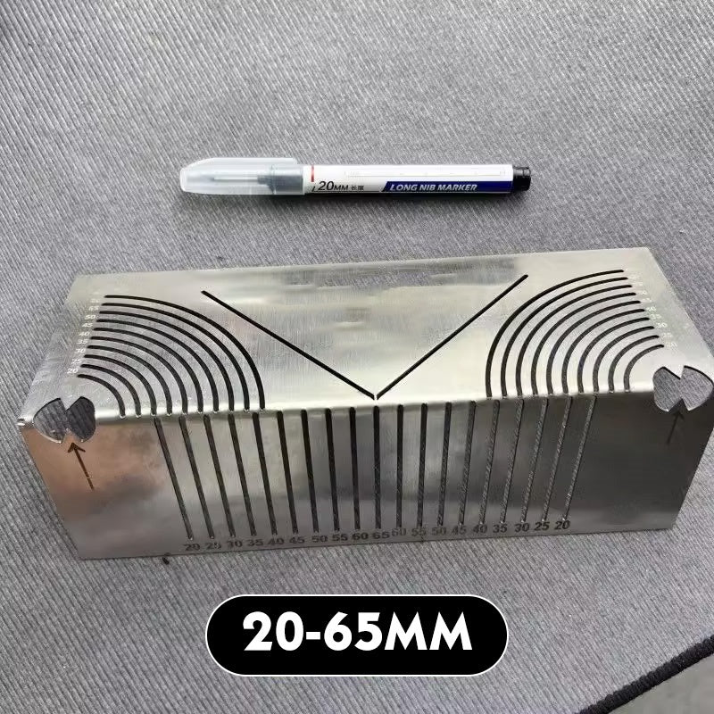 Square Stainless Steel 90° Arc Angle Marking Ruler - Image 11