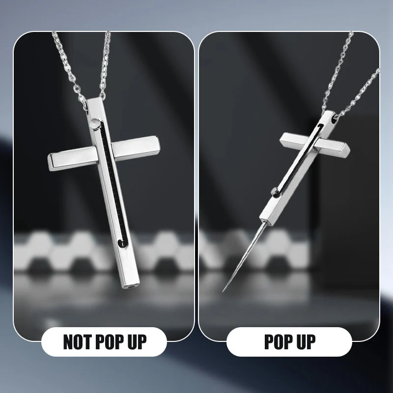 Self-Defense Cross Necklace for Women & Men - Image 3