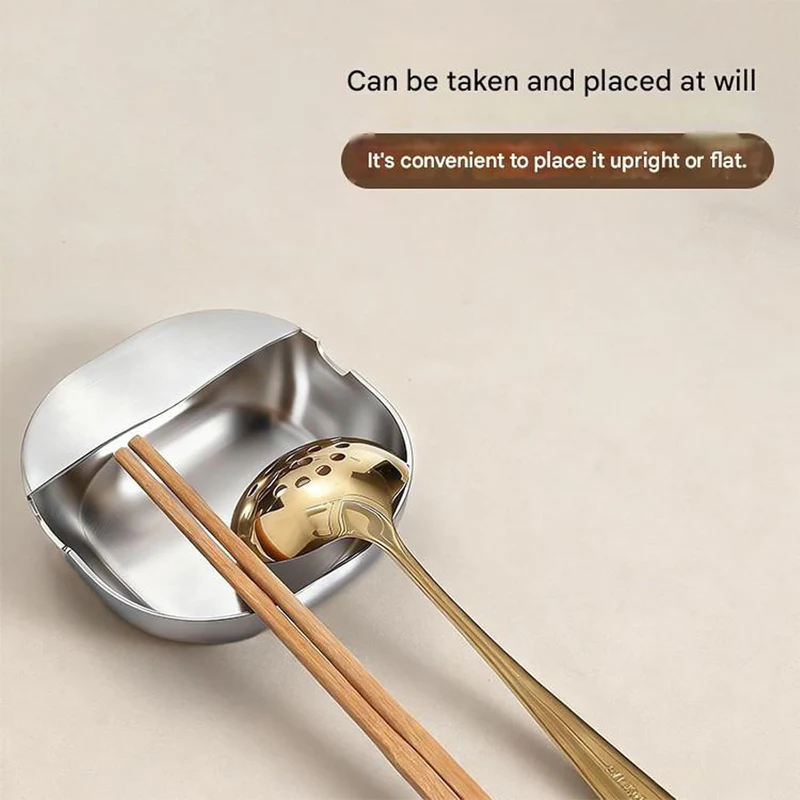 💎 50% OFF! 💎 Stainless Steel Spoon Rest – Rust-Proof, Drip-Catching & Space-Saving Kitchen Must-Have 🥄✨ - Image 3