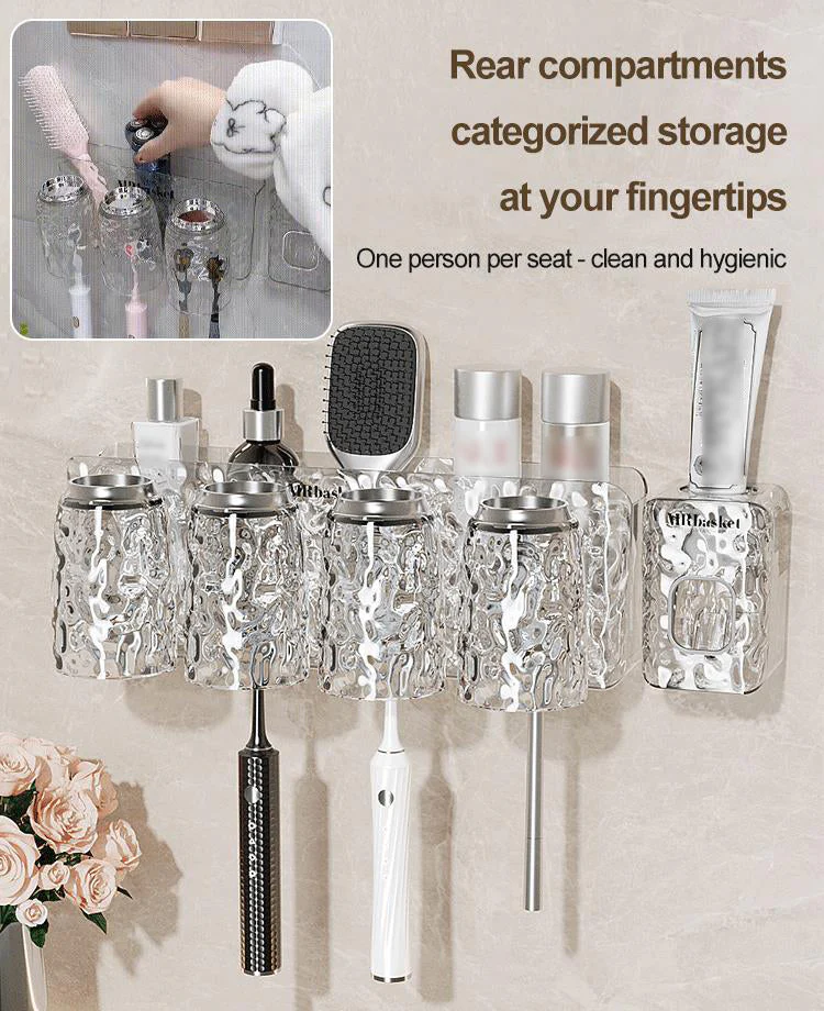 ✨Glacier Pattern Non Punching Toothbrush Shelf - Image 4