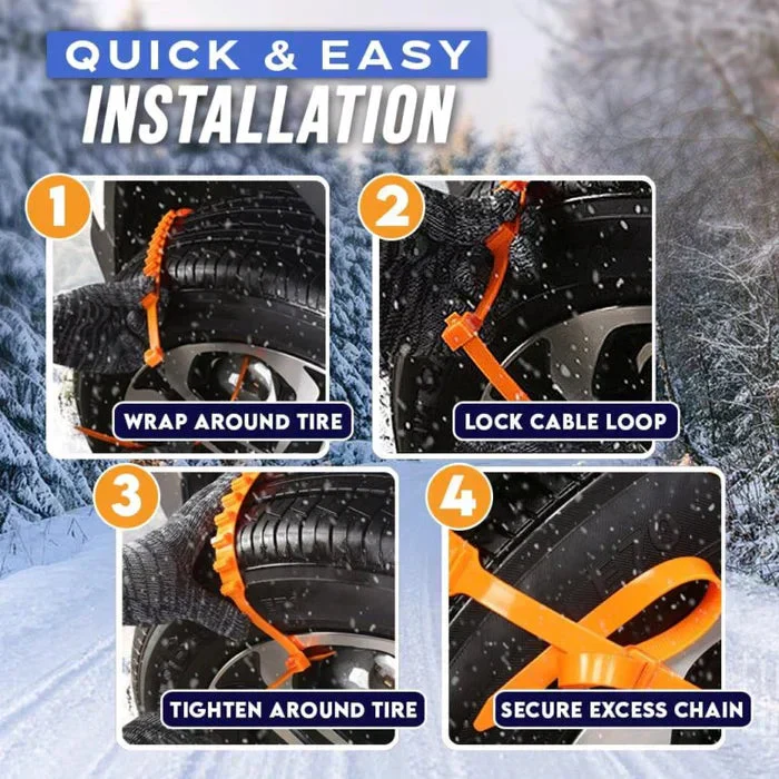 🔥2025 Winter Hot Sale🔥Universal Reusable Anti-skid Nylon Tire Chains - Image 2
