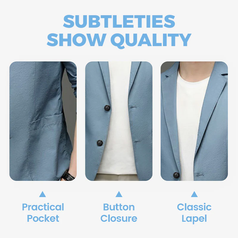 Men's summer lightweight suit jacket (50% OFF) - Image 8