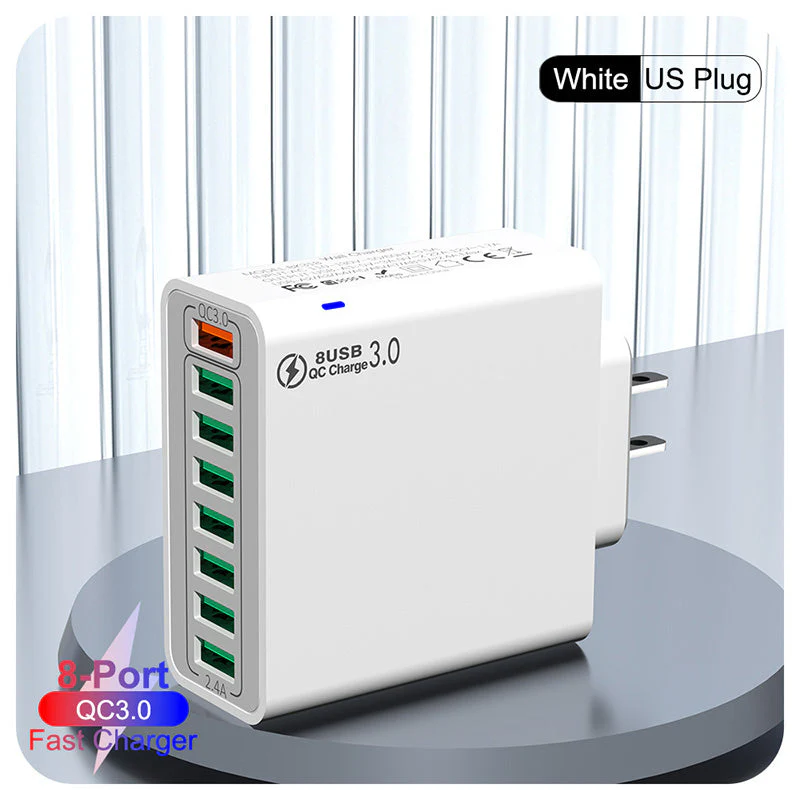 📢📢50%  OFF !! ⏰8-Port USB Fast Charging Mobile Phone Charger - Image 13