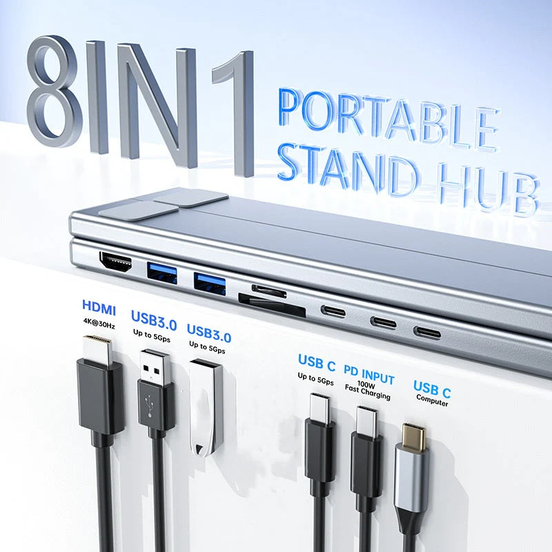 💥Limited-time offer-USB-C Docking Station Laptop Stand with 4K HDMI - Image 2
