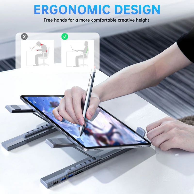💥Limited-time offer-USB-C Docking Station Laptop Stand with 4K HDMI - Image 3