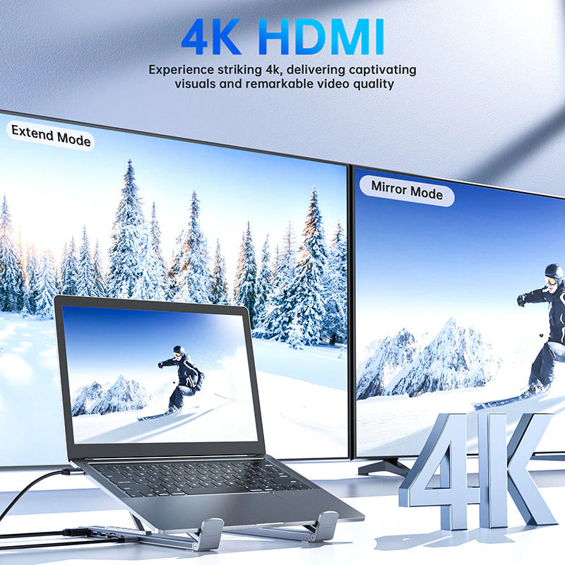 💥Limited-time offer-USB-C Docking Station Laptop Stand with 4K HDMI - Image 5