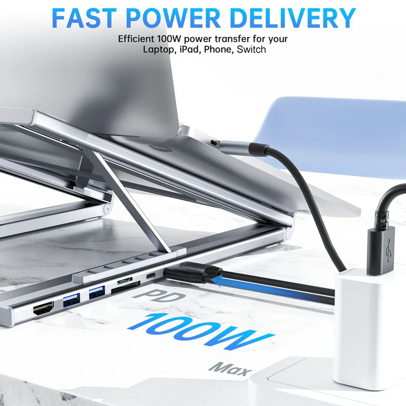 💥Limited-time offer-USB-C Docking Station Laptop Stand with 4K HDMI - Image 6