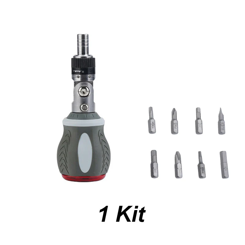 Versatile 8-in-1 Magnetic Ratcheting Screwdriver Bit Kit - Image 9