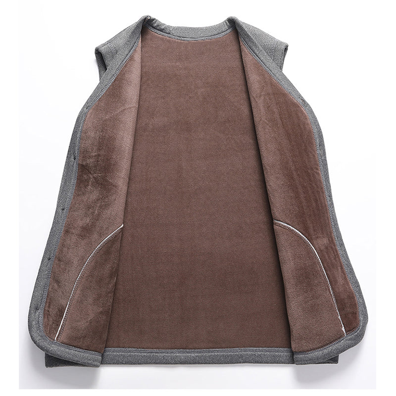 [warm gift] Men’s Winter Fleece Padded Insulation Vest - Image 3