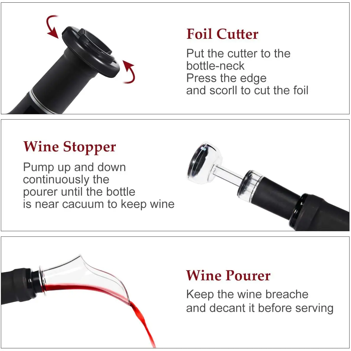 🎁Limited Time 50% OFF⏳ Multifunctional Electric Wine Bottle Opener Set - Image 14