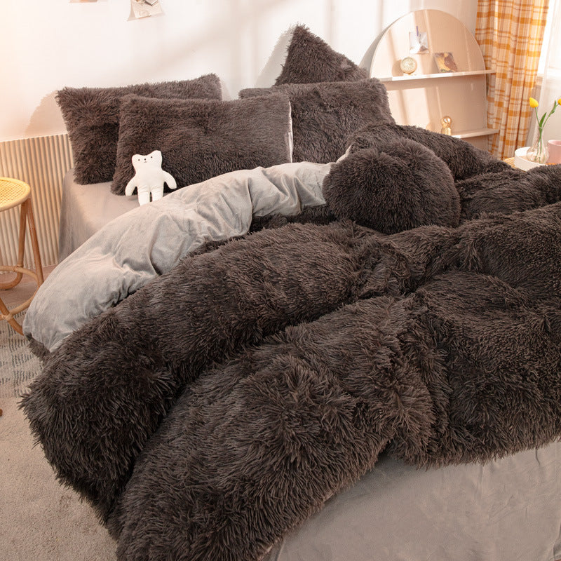 🔥[winter gift]Winter Warm Plush Bedding 4-Piece Set - Image 15