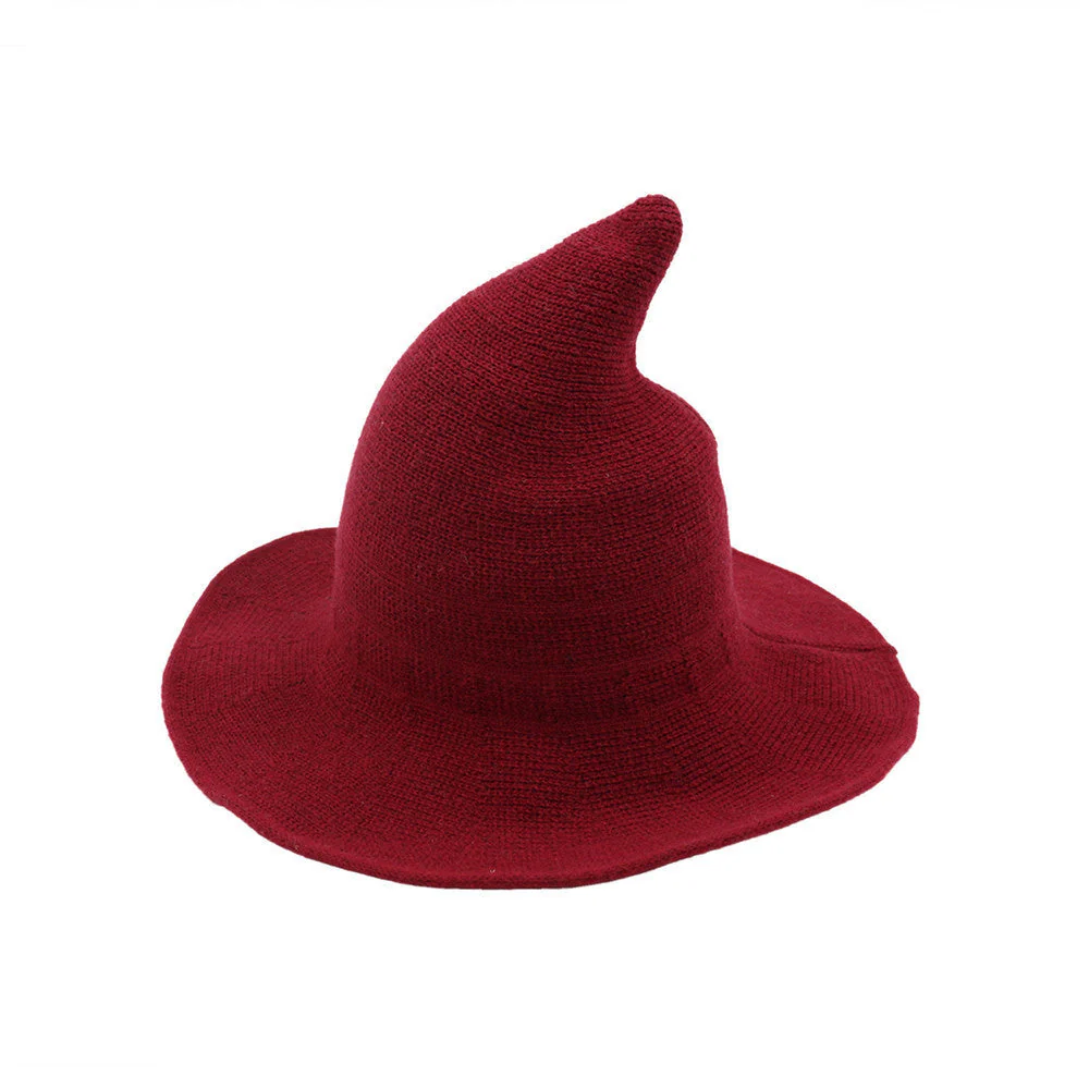 🔥Last Day 49% OFF👻Women Gothic Knitting Black Wizard Hat - Image 6