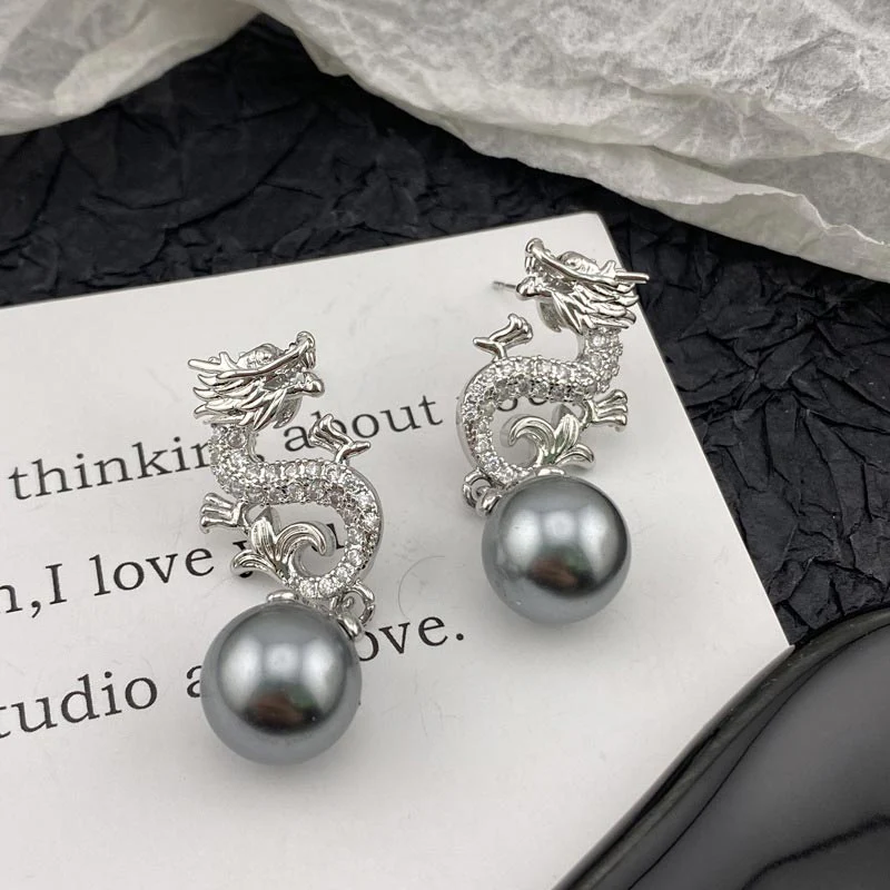 Dragon Hanging Bead Earrings -- （Have one's wishes come true！） - Image 14