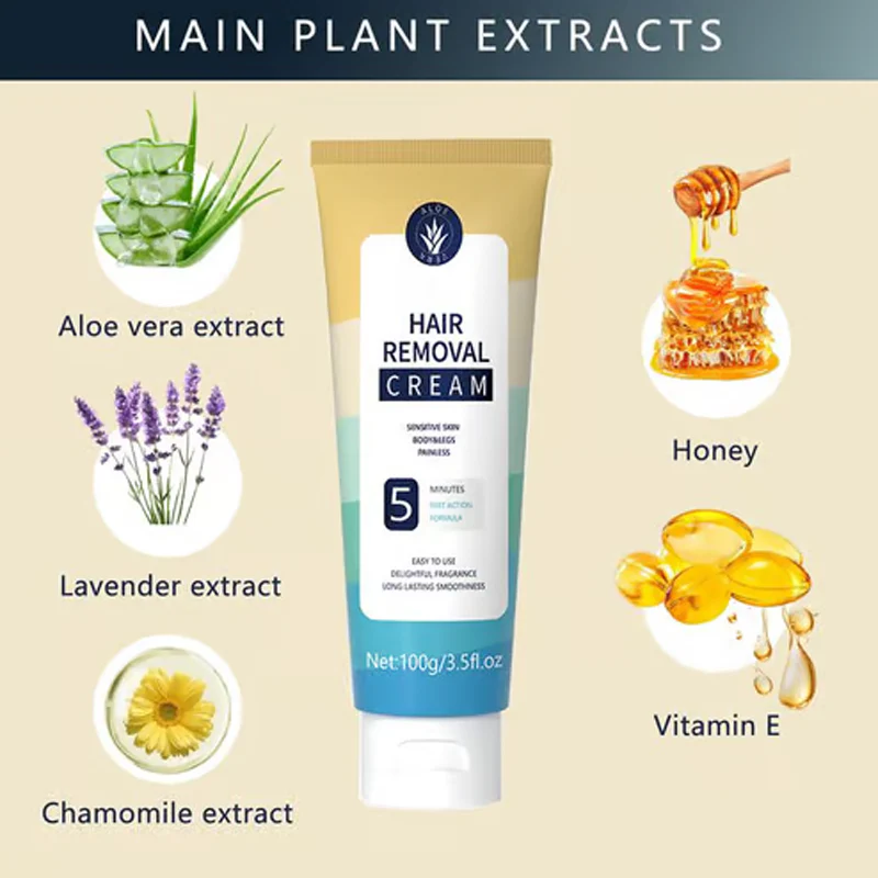 🔥Painless Full Body Hair Removal Cream for Men & Women– Skin-friendly for all areas🌿 - Image 2