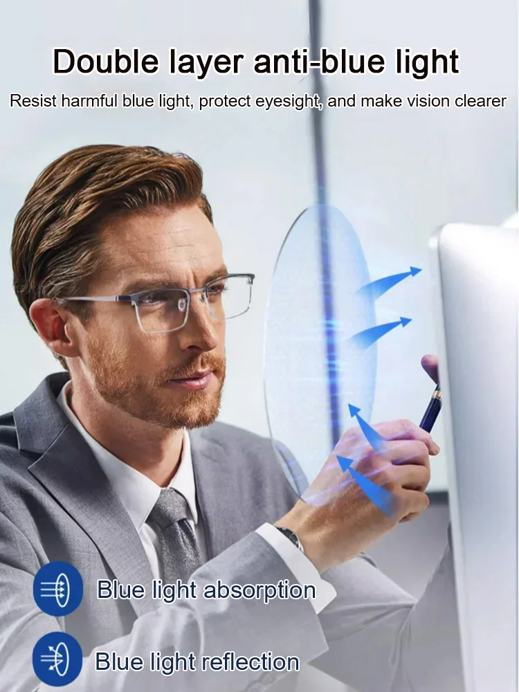 Ultra Light Anti Blue Presbyopic Glasses - Image 4